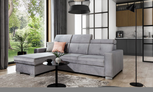 Rohová rozkládací sedací souprava do L ZAHRA