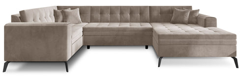 Rohová rozkládací sedací souprava do U VINNIE