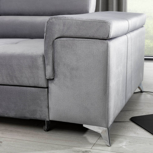 Rohová rozkládací sedací souprava do L EMINE