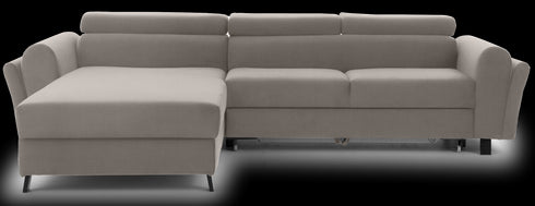 Rohová rozkládací sedací souprava do L JUTTA