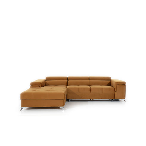 Rohová rozkládací sedací souprava do L EMINE