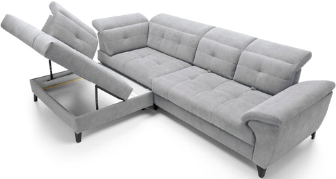 Rohová rozkládací sedací souprava do L SOLVEJ