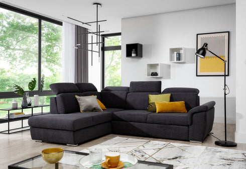 Rohová rozkládací sedací souprava do L TERESA