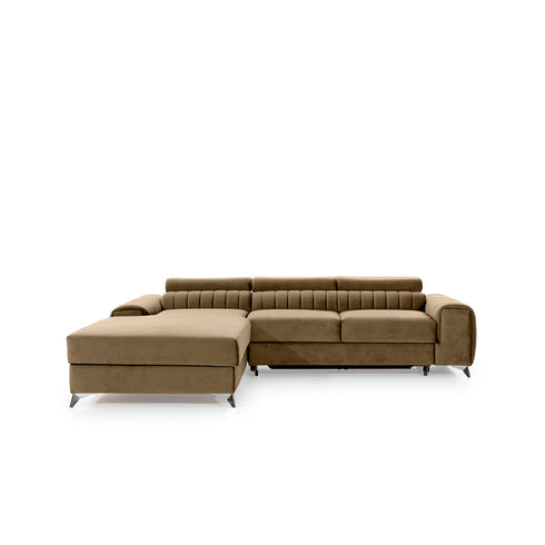 Rohová rozkládací sedací souprava do L TANIA