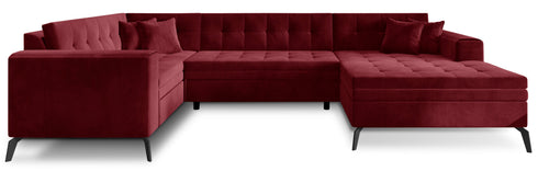 Rohová rozkládací sedací souprava do U VINNIE