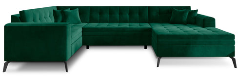 Rohová rozkládací sedací souprava do U VINNIE