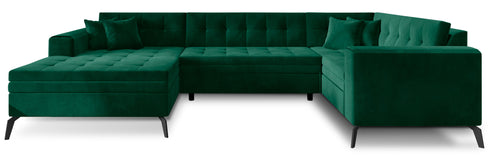 Rohová rozkládací sedací souprava do U VINNIE