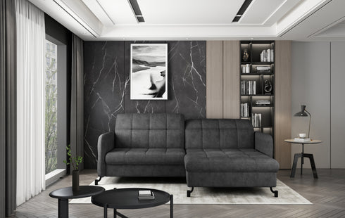 Rohová rozkládací sedací souprava do L SELINA