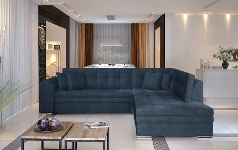 Rohová rozkládací sedací souprava do L NETE