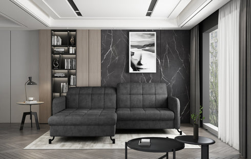 Rohová rozkládací sedací souprava do L SELINA