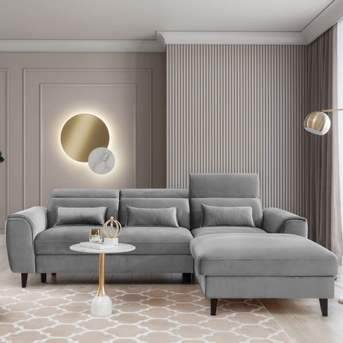 Rohová rozkládací sedací souprava do L LILI