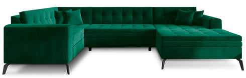 Rohová rozkládací sedací souprava do U VINNIE