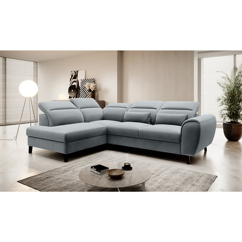 Rohová rozkládací sedací souprava do L ALINA