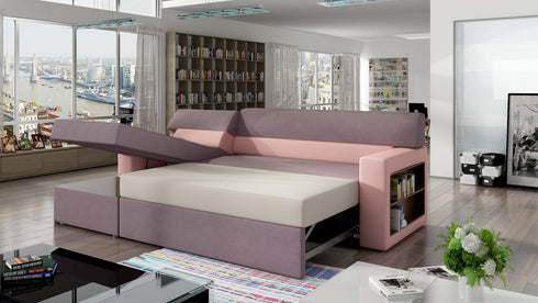 Rohová rozkládací sedací souprava do L RAGNA