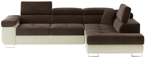 Rohová rozkládací sedací souprava do L TINNA