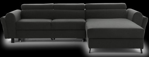 Rohová rozkládací sedací souprava do L JUTTA