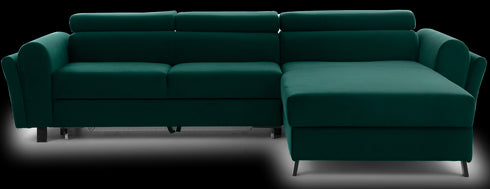 Rohová rozkládací sedací souprava do L JUTTA