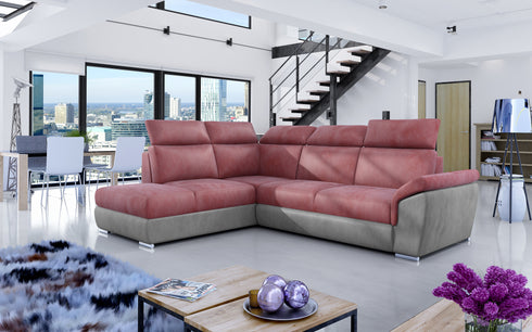 Rohová rozkládací sedací souprava do L TERESA