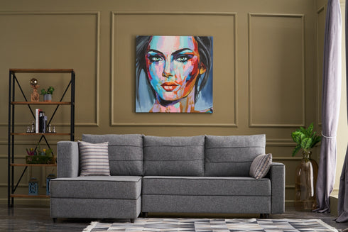 Rohová rozkládací sedací souprava Sindi