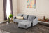 Rohová rozkládací sedací souprava s podnožkou Valza