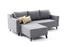 Rohová rozkládací sedací souprava s podnožkou Valza