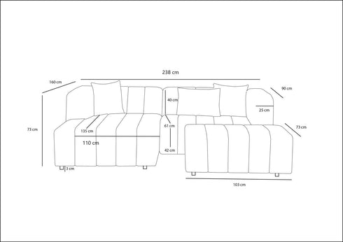 Rohová sedací souprava Aiello