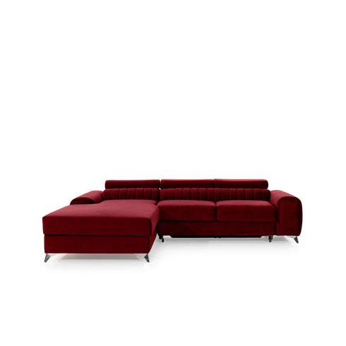 Rohová rozkládací sedací souprava do L TANIA