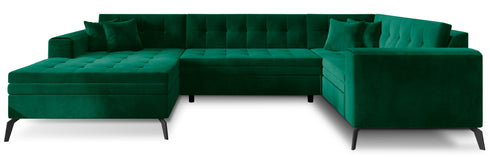 Rohová rozkládací sedací souprava do U VINNIE