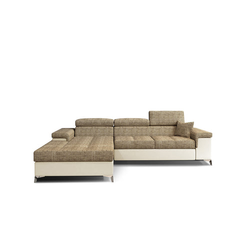 Rohová rozkládací sedací souprava do L EMINE