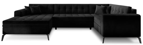 Rohová rozkládací sedací souprava do U VINNIE