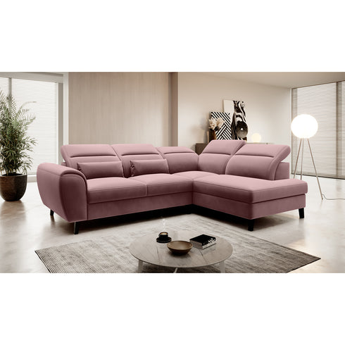 Rohová rozkládací sedací souprava do L ALINA