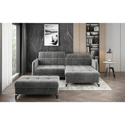 Rohová rozkládací sedací souprava do L SELINA