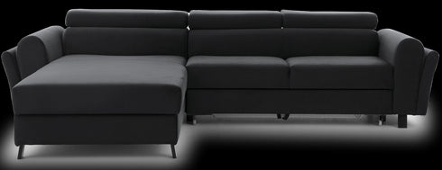 Rohová rozkládací sedací souprava do L JUTTA