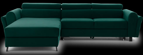 Rohová rozkládací sedací souprava do L JUTTA