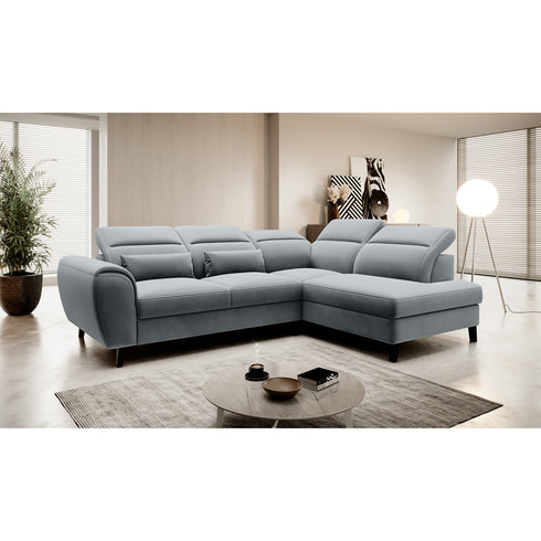 Rohová rozkládací sedací souprava do L ALINA