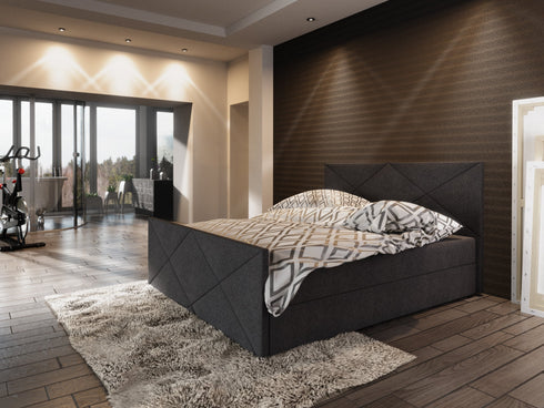 Čalouněná postel boxspring Tine
