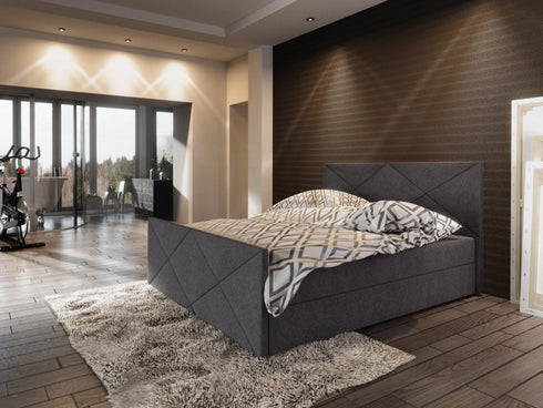 Čalouněná postel boxspring Tine