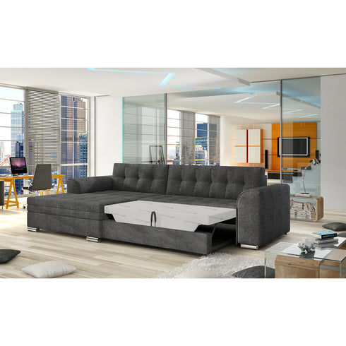 Rohová rozkládací sedací souprava do L DANIELLA