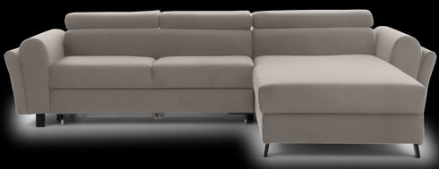 Rohová rozkládací sedací souprava do L JUTTA