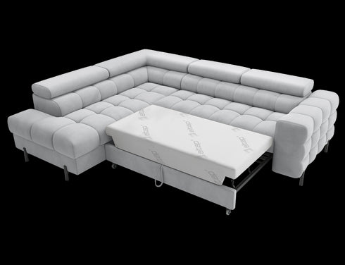 Rohová rozkládací sedací souprava do L BIRGITH