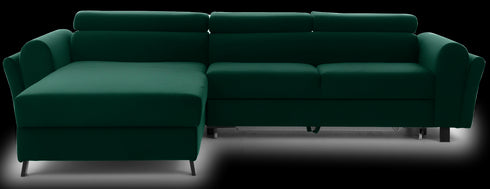 Rohová rozkládací sedací souprava do L JUTTA