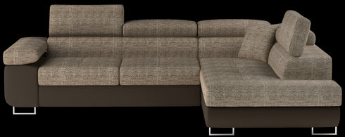 Rohová rozkládací sedací souprava do L TINNA