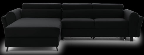 Rohová rozkládací sedací souprava do L JUTTA