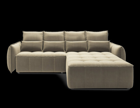 Rohová rozkládací sedací souprava do L EVY