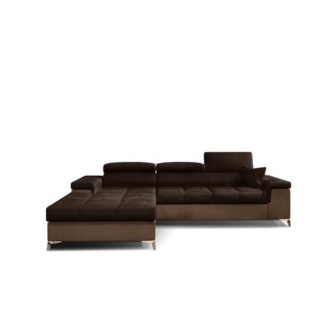 Rohová rozkládací sedací souprava do L EMINE