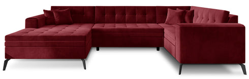 Rohová rozkládací sedací souprava do U VINNIE