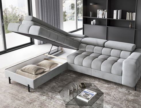 Rohová rozkládací sedací souprava do L BIRGITH