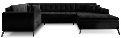 Rohová rozkládací sedací souprava do U VINNIE