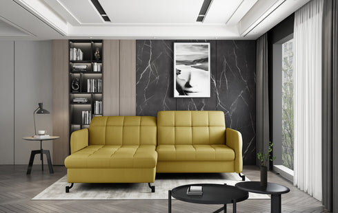 Rohová rozkládací sedací souprava do L SELINA