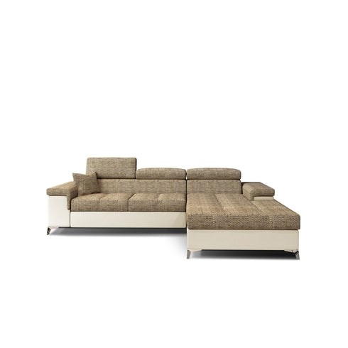 Rohová rozkládací sedací souprava do L EMINE